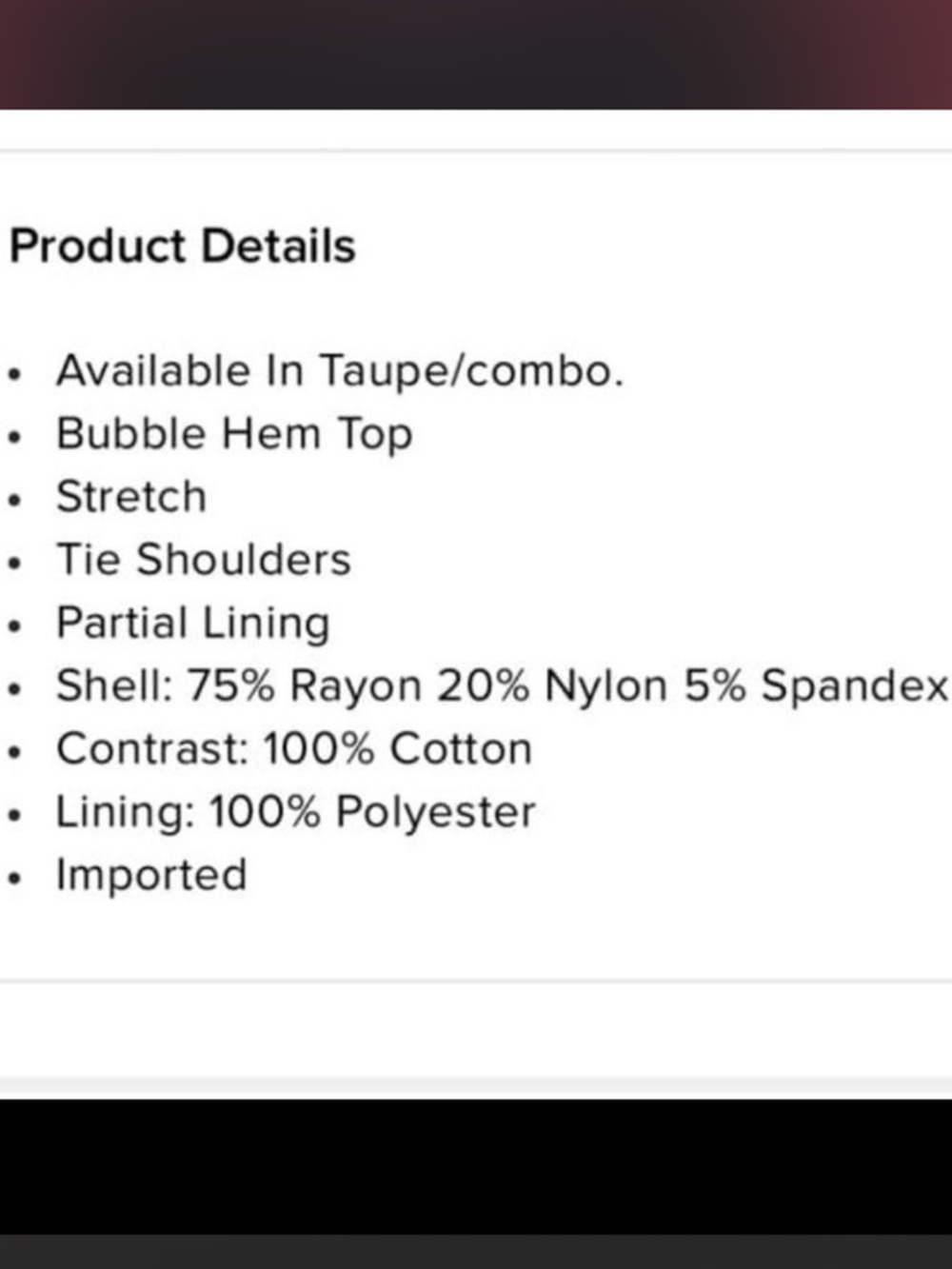 PEPLUM TOP - NEW - Picture 8 of 8